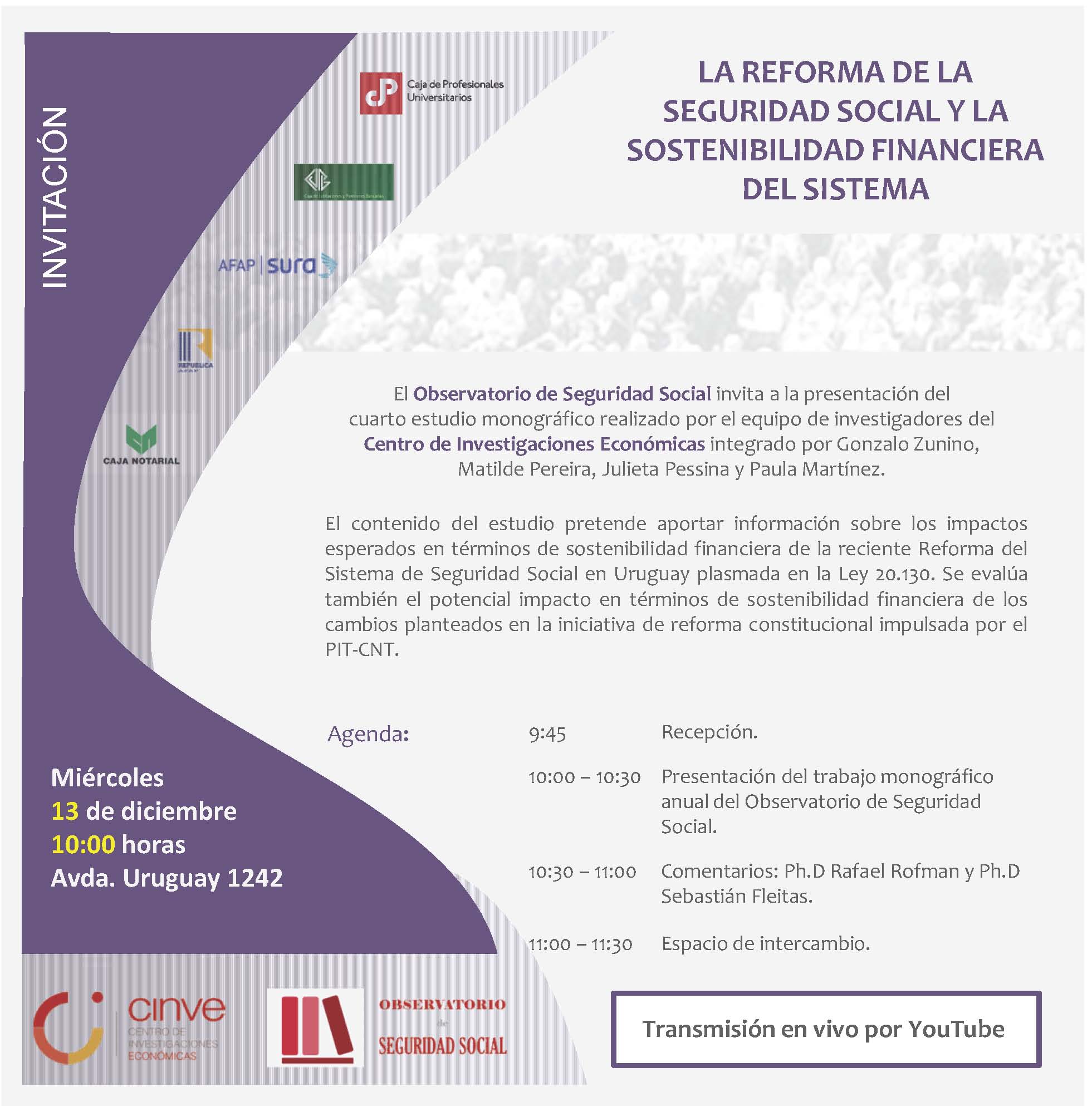 Presentación Anual del Observatorio de Seguridad Social 2023